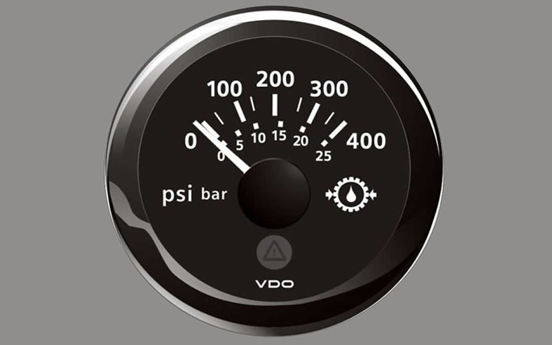 Marine Gear Oil Pressure Gauge 400PSI